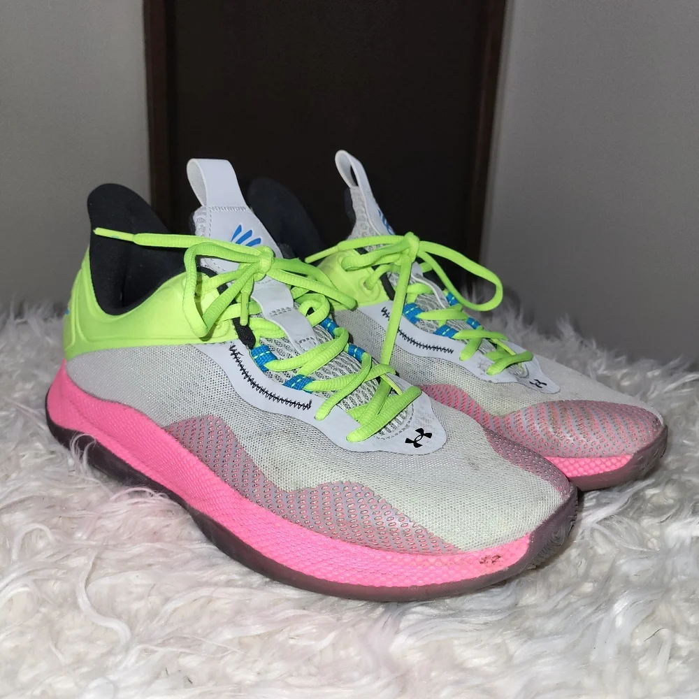 Under Armour Curry Hovr Splash Halo Gray - Size 10 Men's / 11.5 Women's - Picture 1 of 10